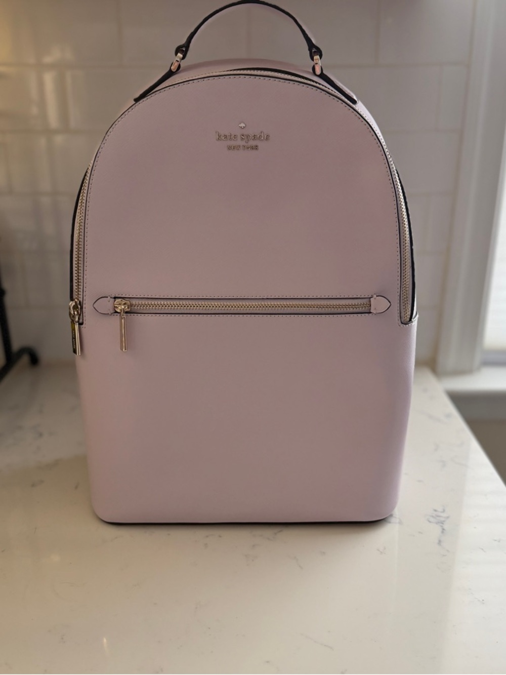 Kate Spade Lilac Saffiano Leather Backpack
